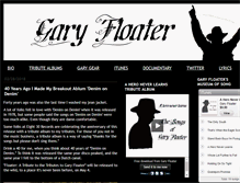 Tablet Screenshot of garyfloater.com